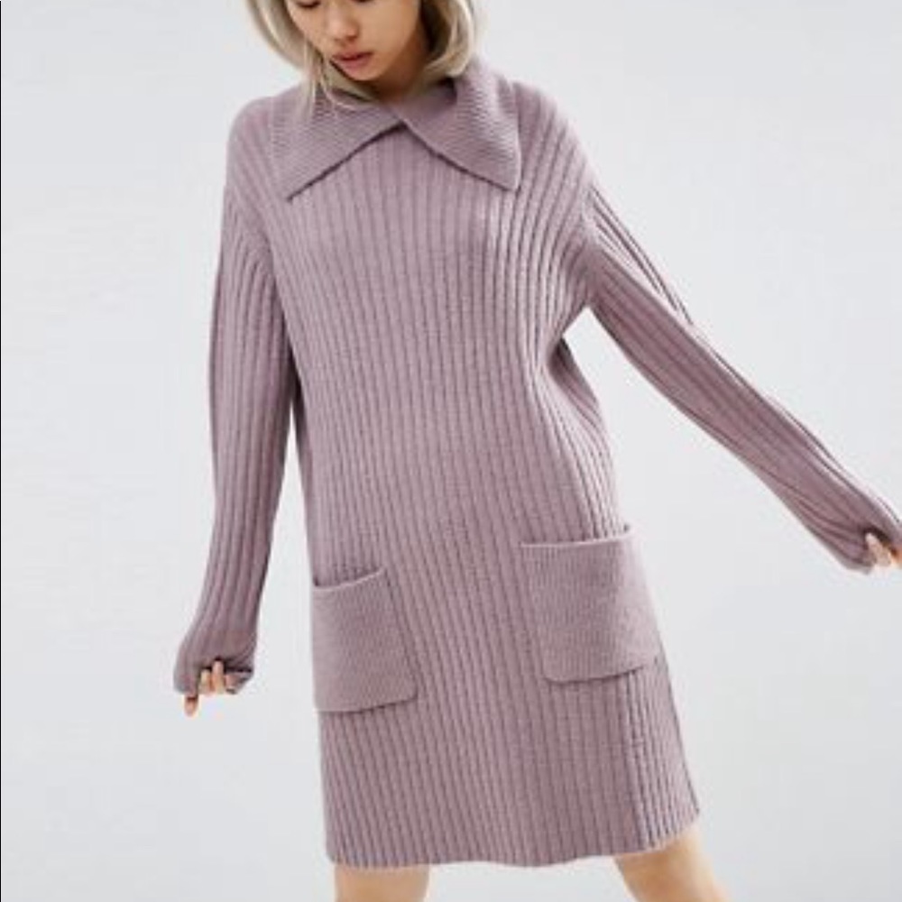 ASOS lavender sweater dress